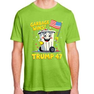 Garbage Wins Trump 47 Team Garbage For Trump 2024 Elections Adult ChromaSoft Performance T-Shirt