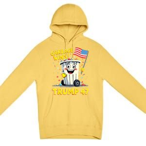 Garbage Wins Trump 47 Team Garbage For Trump 2024 Elections Premium Pullover Hoodie