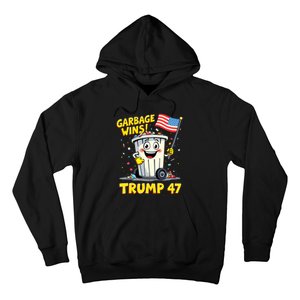 Garbage Wins Trump 47 Team Garbage For Trump 2024 Elections Hoodie