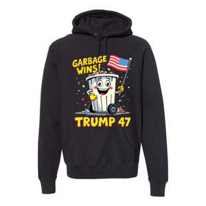 Garbage Wins Trump 47 Team Garbage For Trump 2024 Elections Premium Hoodie