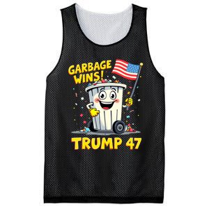 Garbage Wins Trump 47 Team Garbage For Trump 2024 Elections Mesh Reversible Basketball Jersey Tank