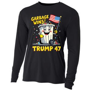 Garbage Wins Trump 47 Team Garbage For Trump 2024 Elections Cooling Performance Long Sleeve Crew