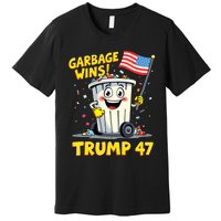 Garbage Wins Trump 47 Team Garbage For Trump 2024 Elections Premium T-Shirt