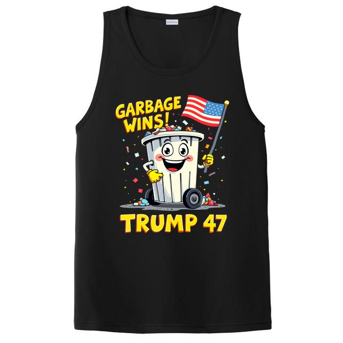 Garbage Wins Trump 47 Team Garbage For Trump 2024 Elections PosiCharge Competitor Tank