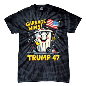 Garbage Wins Trump 47 Team Garbage For Trump 2024 Elections Tie-Dye T-Shirt