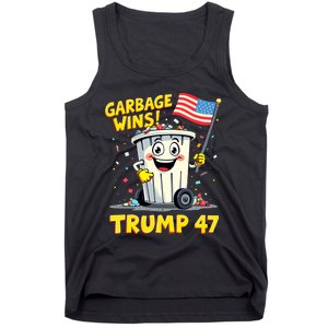 Garbage Wins Trump 47 Team Garbage For Trump 2024 Elections Tank Top