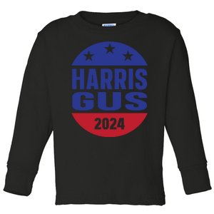 Gus Walz Tim Walz Kamala Harris Toddler Long Sleeve Shirt