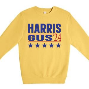 Gus Walz Tim Walz Kamala Harris Premium Crewneck Sweatshirt