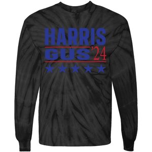 Gus Walz Tim Walz Kamala Harris Tie-Dye Long Sleeve Shirt