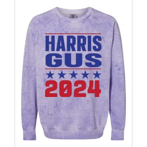 Gus Walz Tim Walz Kamala Harris Colorblast Crewneck Sweatshirt