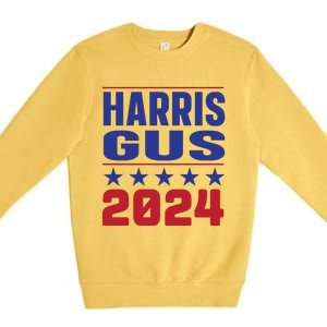 Gus Walz Tim Walz Kamala Harris Premium Crewneck Sweatshirt