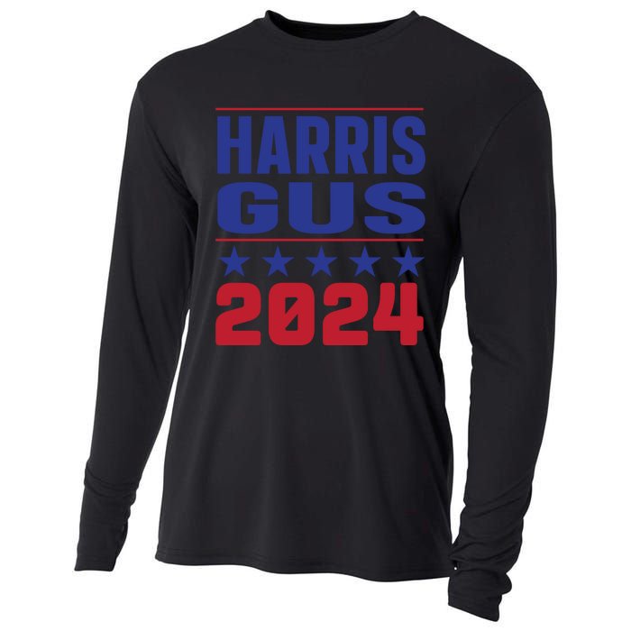 Gus Walz Tim Walz Kamala Harris Cooling Performance Long Sleeve Crew