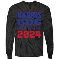 Gus Walz Tim Walz Kamala Harris Tie-Dye Long Sleeve Shirt