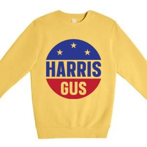 Gus Walz Tim Walz Kamala Harris Premium Crewneck Sweatshirt