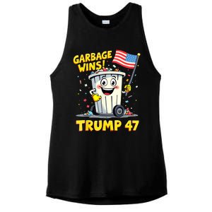 Garbage Wins Trump 47 Team Garbage For Trump 2024 Elections Ladies PosiCharge Tri-Blend Wicking Tank