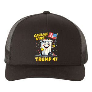 Garbage Wins Trump 47 Team Garbage For Trump 2024 Elections Yupoong Adult 5-Panel Trucker Hat