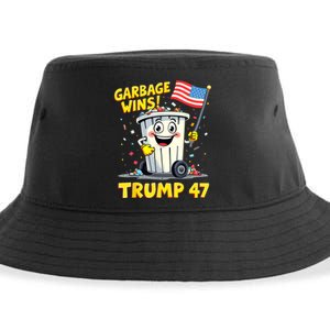 Garbage Wins Trump 47 Team Garbage For Trump 2024 Elections Sustainable Bucket Hat