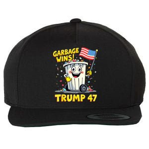 Garbage Wins Trump 47 Team Garbage For Trump 2024 Elections Wool Snapback Cap