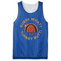 Guess What? Turkey Butt Funny Thanksgiving Family Dinner Cute Gift Mesh Reversible Basketball Jersey Tank