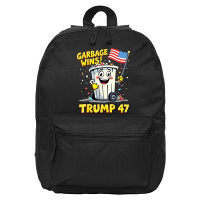 Garbage Wins Trump 47 Team Garbage For Trump 2024 Elections 16 in Basic Backpack