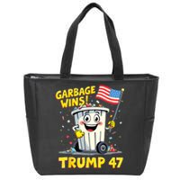 Garbage Wins Trump 47 Team Garbage For Trump 2024 Elections Zip Tote Bag