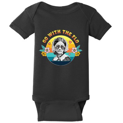 Go With The Flo Nurses Day Week Celebration Baby Bodysuit