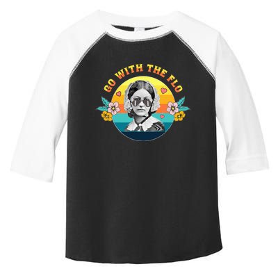 Go With The Flo Nurses Day Week Celebration Toddler Fine Jersey T-Shirt