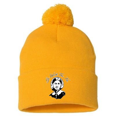 Go With The Flo Florence Nightingale Pom Pom 12in Knit Beanie