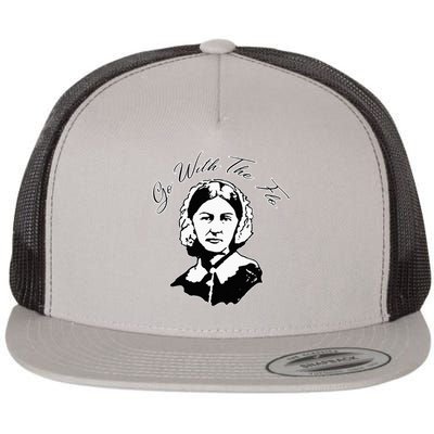 Go With The Flo Florence Nightingale Flat Bill Trucker Hat