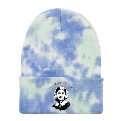 Go With The Flo Florence Nightingale Tie Dye 12in Knit Beanie