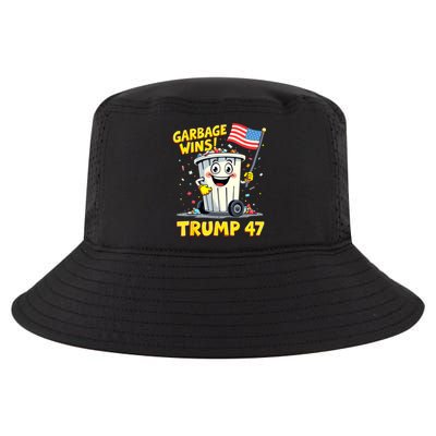 Garbage Wins Trump 47 Team Garbage For Trump 2024 Elections Cool Comfort Performance Bucket Hat