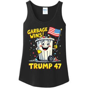 Garbage Wins Trump 47 Team Garbage For Trump 2024 Elections Ladies Essential Tank