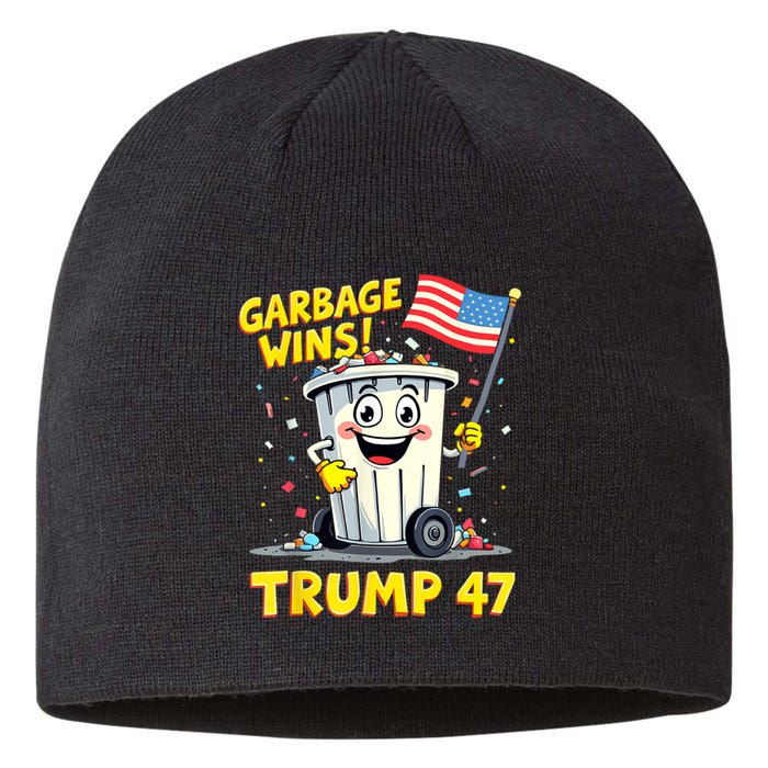 Garbage Wins Trump 47 Team Garbage For Trump 2024 Elections Sustainable Beanie