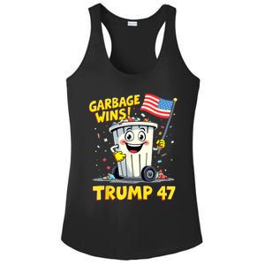 Garbage Wins Trump 47 Team Garbage For Trump 2024 Elections Ladies PosiCharge Competitor Racerback Tank