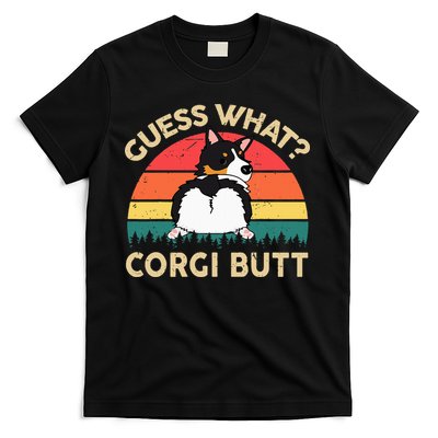 Guess What Tricolor Corgi Butt Gift For Lover T-Shirt