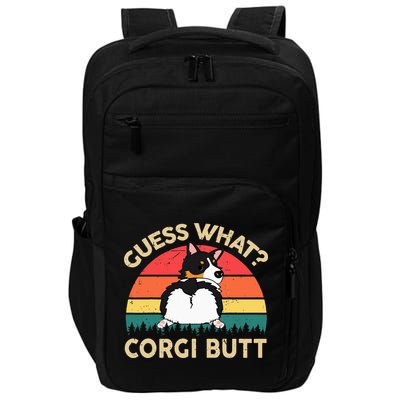 Guess What Tricolor Corgi Butt Gift For Lover Impact Tech Backpack