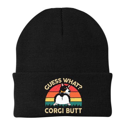Guess What Tricolor Corgi Butt Gift For Lover Beanie