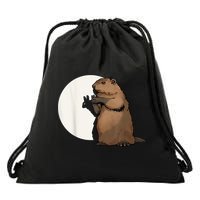 Groundhog Whisperer Tee Funny Team Shadow Crew Groundhog Day Drawstring Bag