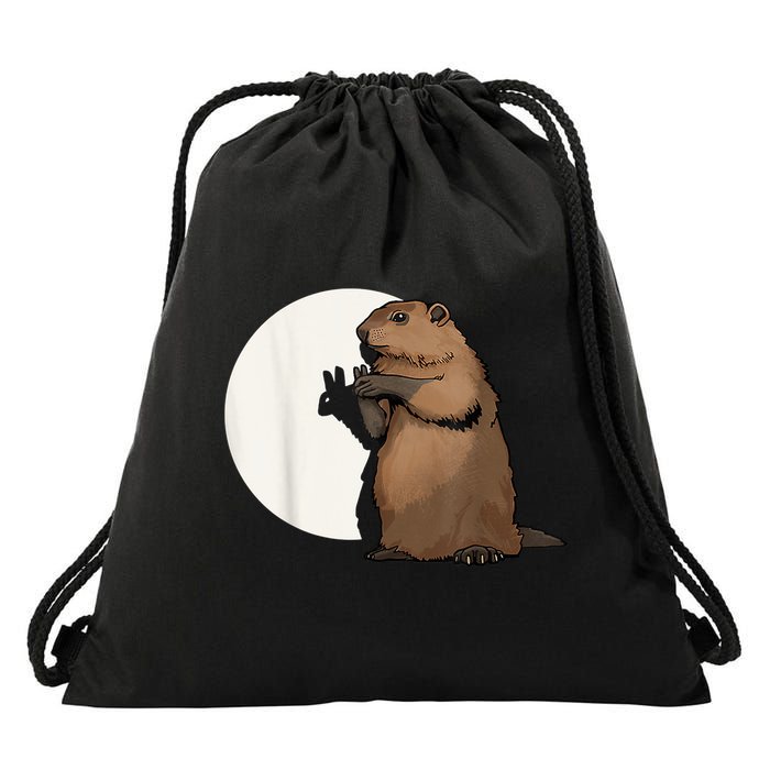 Groundhog Whisperer Tee Funny Team Shadow Crew Groundhog Day Drawstring Bag
