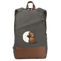 Groundhog Whisperer Tee Funny Team Shadow Crew Groundhog Day Cotton Canvas Backpack