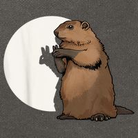 Groundhog Whisperer Tee Funny Team Shadow Crew Groundhog Day Cotton Canvas Backpack