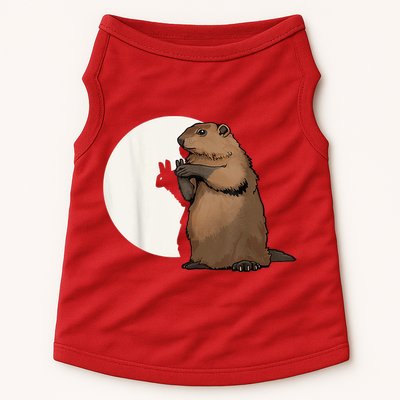 Groundhog Whisperer Tee Funny Team Shadow Crew Groundhog Day Doggie Tank