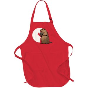 Groundhog Whisperer Tee Funny Team Shadow Crew Groundhog Day Full-Length Apron With Pockets