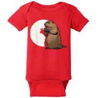 Groundhog Whisperer Tee Funny Team Shadow Crew Groundhog Day Baby Bodysuit