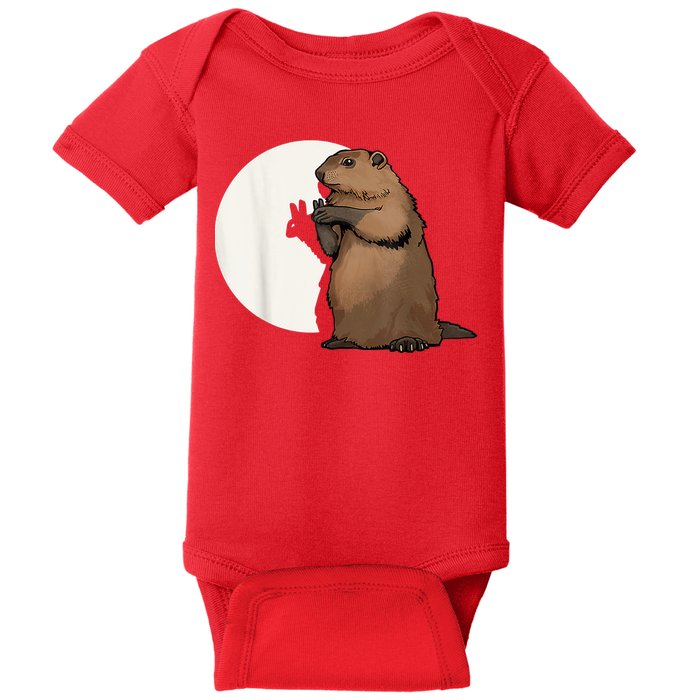 Groundhog Whisperer Tee Funny Team Shadow Crew Groundhog Day Baby Bodysuit