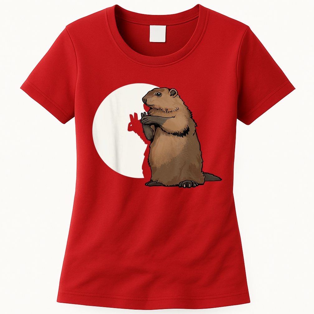Groundhog Whisperer Tee Funny Team Shadow Crew Groundhog Day Womens T-Shirt