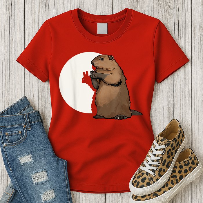 Groundhog Whisperer Tee Funny Team Shadow Crew Groundhog Day Womens T-Shirt
