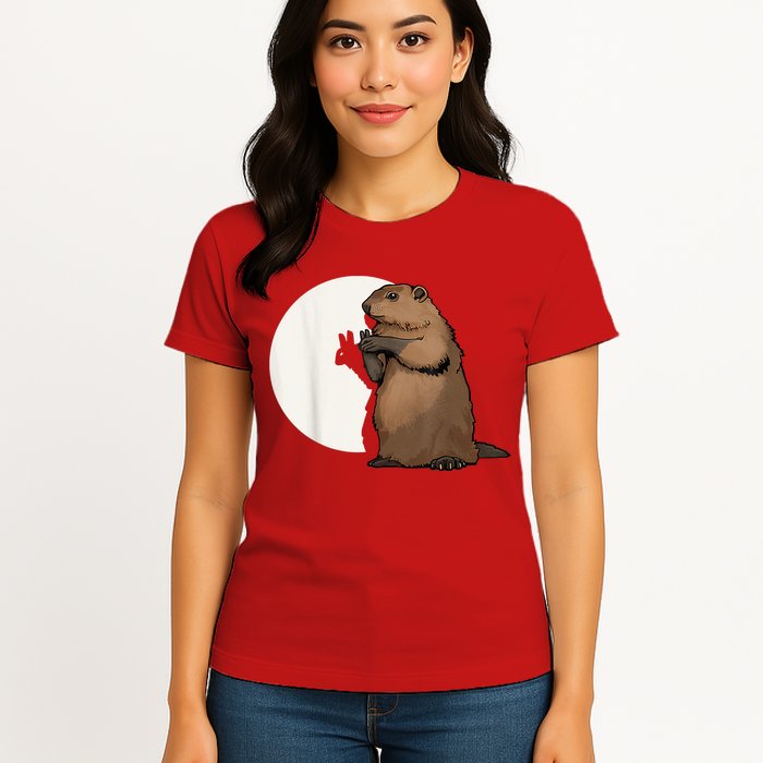Groundhog Whisperer Tee Funny Team Shadow Crew Groundhog Day Womens T-Shirt
