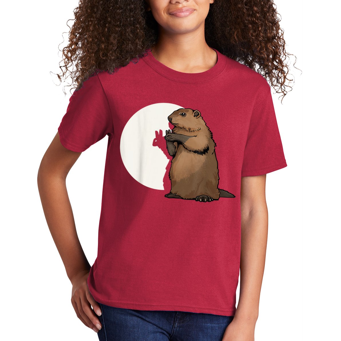 Groundhog Whisperer Tee Funny Team Shadow Crew Groundhog Day Kids T-Shirt