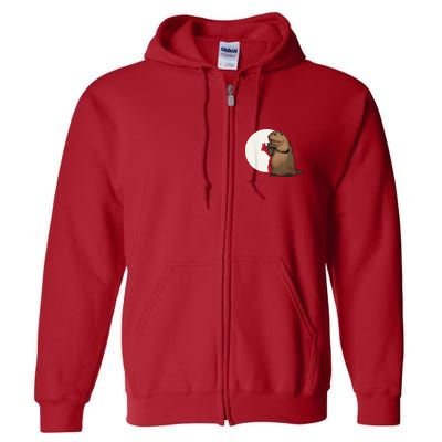 Groundhog Whisperer Tee Funny Team Shadow Crew Groundhog Day Full Zip Hoodie